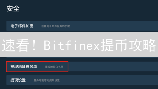 速看！Bitfinex提币攻略：新手必读，5分钟搞定提现！